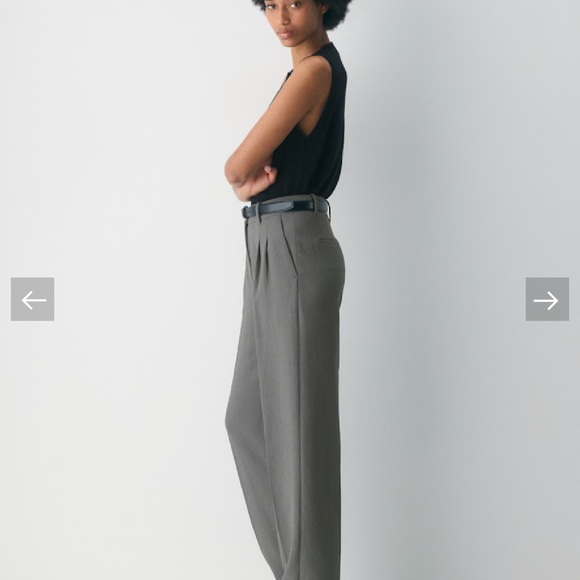 Wilfred The Effortless Pant in Peppercorn Gray. - Picture 10 of 11